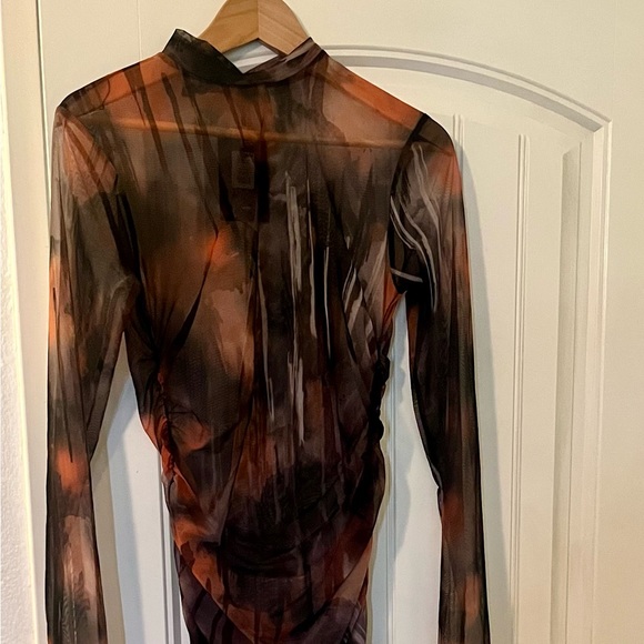 Sheer mesh midi dress - Picture 3 of 6